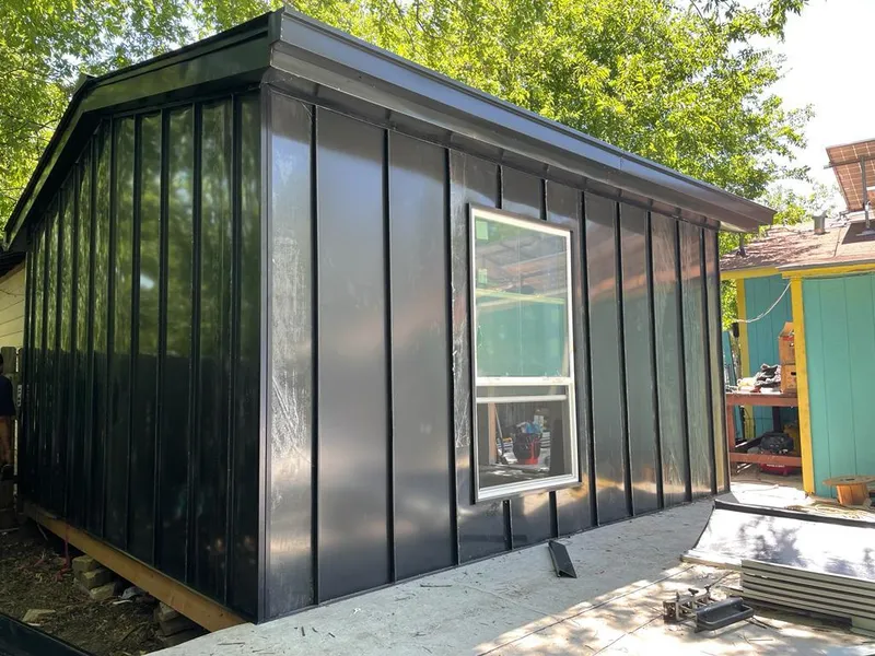 Black standing seam metal wall panels for Metal Roof Installation in Peachtree City